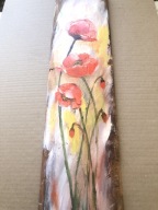 maki - olej na desce- pedzel i szpachelka