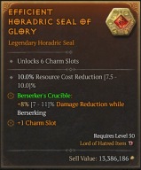 Diablo 4 SEZON 13 Lord of Hatred Legendarna Pieczęć (Seal) 6 slotów