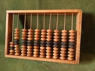 Oryginalne stare drewniane liczydła