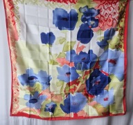 Włoska chustka wintage apaszka 87x86