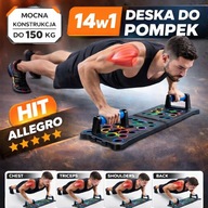 WIELOFUNKCYJNA DESKA DO POMPEK z uchwytami fitness ABS antypoślizgowa