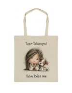 Torba shopperka ekologiczna, dla dziewczynki Dzień Kobiet w szkole