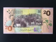 Banknot testowy PWPW Żubry seria FO - st. 1
