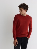 RESERVED PREMIUM sweter z kaszmirem kaszmir regular fit czerwony XL