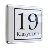 PODŚWIETLANY klasyczny numer LED domu tabliczka adresowa budynku dom modny