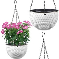 DONICZKA WISZĄCA NA KWIATY ELEGANCKA NA BALKON TARAS Z HACZYKIEM 60 CM