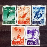 ZSRR Mi. Nr.1409-1413 1949r. Sport w ZSRR.