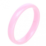 85067 Pierścionek ceramiczny 3mm gładki średnica 22 mm różowy