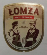 ETYKIETA PIWO NIEFILTROWANE BROWAR ŁOMŻA