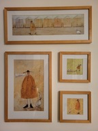 KOMPLET OBRAZÓW IKEA SINARP PAN MUSZTARDA