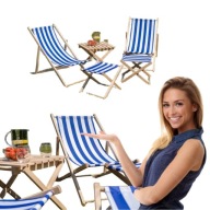 LEŻAK OGRODOWY SKŁADANY ROZKŁADANY PLAŻOWY WYGODNY DREWNIANY