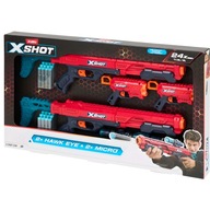 ZURU X-SHOT ZESTAW 4 WYRZUTNI NA STRZAŁKI PREZENT DLA CHŁOPCA