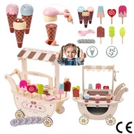 DREWNIANA LODZIARNIA - ZESTAW DO LODÓW SKLEP XXL - 17 ELEMENTÓW #HIT!