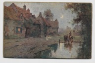 Koń Konie Kaczki ok.1910r. Gruba Tektura 044G