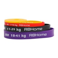 Zestaw 4 Gum Power Band TPE 2-41kg + Worek & PDF Fitness