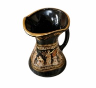 Grecki dzbanek 24K gold Kratimenos ręcznie zdobiony vintage ceramika