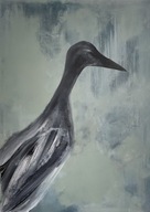 Żuraw obraz malowany ręcznie