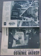 OSTATNIE AKORDY -film prod.USA -program kinowy -lata 50-te