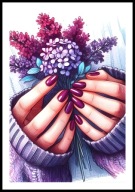 A2 PLAKAT DO SALONU MANICURE URODY, PLAKAT DLA KOSMETYCZKI PAZNOKCIE LAKIER