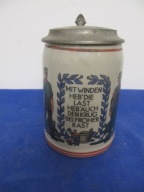 DOBRA CENA-Śliczny Secesyjny Stary Kufel XIXw -35-