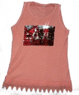 MATALAN bluzka bluzeczka ODWRACANE CEKINY BDB