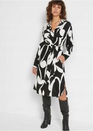 Okazja !_NOWA klasyczna FUNKCJONALNA sukienka midi_WYGODNA z paskiem_50/52