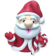 Mikołaj Świąteczna FIGURKA Z MODELINY