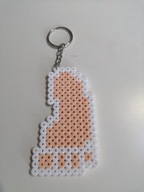 Brelok z koralików HAMA handmade stópka