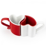 Zakochane kubeczki serca 2 szt. – romantyczny prezent na dzień kobiet