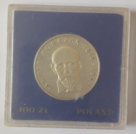 100zł 1978 J.Korczak.16.5g SREBRA próby 625 czyli 10.3125g czystego Ag
