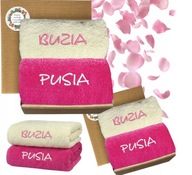 RĘCZNIK Z HAFTEM RĘCZNIKI PREZENT DZIEŃ KOBIET WALENTYNKI URODZINY 100X50CM