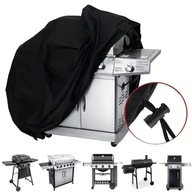 POKROWIEC NA GRILL OGRODOWY WODOODPORNY PLANDERKA OSŁONA GRILLA GRIL CZARNY