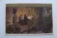 ZAGINIONY ŚWIAT NA WERANDZIE PRZY LAMPCE WINA