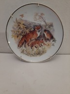 SUSAN BERESFORD TALERZ PORCELANOWY KOLEKCJONERSKI DO POWIESZENIA LIS