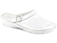 KLAPKI HELIOS 654 MEDYCZNE DAMSKIE SANDAŁY LEKARSKIE BIAŁE 36 MG