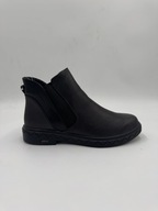 Botki damskie Sandway B8726 czarne posrebrzane wygodne R. 36