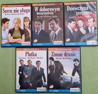 KOMEDIE NAJLEPESZE POD SŁOŃCEM 5 DVD PLOTKA ZIMNE DRANIE SERCE NIE SŁUGA