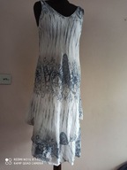 WŁOSKA SUKIENKA NA LATO wzory falbana 38-40