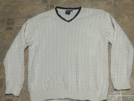 COTTON TRADERS MADE IN HONG KONG PIĘKNY SWETER WARKOCZE ROZ L