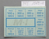 KARTKA ZAOPATRZENIA M-I 1989-8