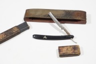 STARA ZABYTKOWA BRZYTWA MARMUREK SKÓRZANY do OSTRZENIA CARL RADER SOLINGEN