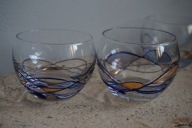 ŚWIECZNIKI TIFFANY ART GLASS GOLD szkło artystyczne HAND MADE danish design