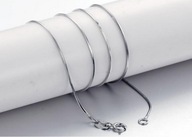 Łańcuszek srebrny klasyczny splot żmijka 50 cm srebro 925 1,40 mm