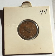 moneta Wielka Brytania 1/4 pens farthing Jerzy VI 1947
