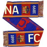 Oficjalnie licencjonowany szalik kibica fana FC BARCELONA 140 x 20 hologram