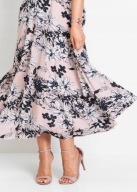 Tanio !_NOWA atrakcyjna WYSZCZUPLAJĄCA sukienka maxi_WYGODNA z halką_r.48