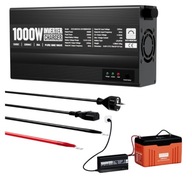 Przetwornica Ladowarka 12V- 230V 14,6V 50A z Falownikiem 1000W Akumulatorów