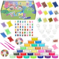 ZESTAW SLIME DO ROBIENIA GLUTÓW WIELKI KREATYWNY 120w1 BOX FABRYKA PREZENT