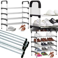 PÓŁKA NA BUTY STOJAK REGAŁ SZAFKA 4 POZIOMY MOCNA ORGANIZER NA BUTY DO DOMU