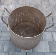 Naczynie nierdzewne do prasy średnica 40cm z otworami do wina soków mocne